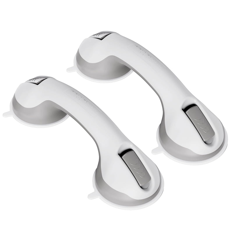 11" Grab Bars for Bathtubs and Showers, 2 Pack Shower Handle with Strong Suction, Safety Bars for Shower Chair, Bathroom Grab Bar for Senior