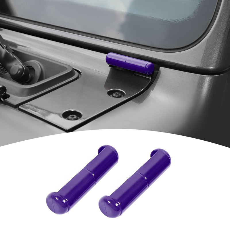 for Jeep JL Windshield Hinge Trim Cover for Jeep Wrangler JL JLU Gladiator JT 2018-Present Purple Exterior Accessories 2pcs