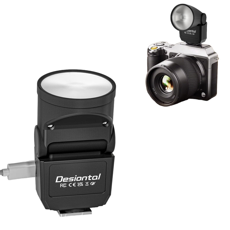 F02 Mini Camera Flash for Canon Nikon Sony Fujifilm and Other SLR Digital Cameras and Digital Cameras with Single Contact Hot Shoe