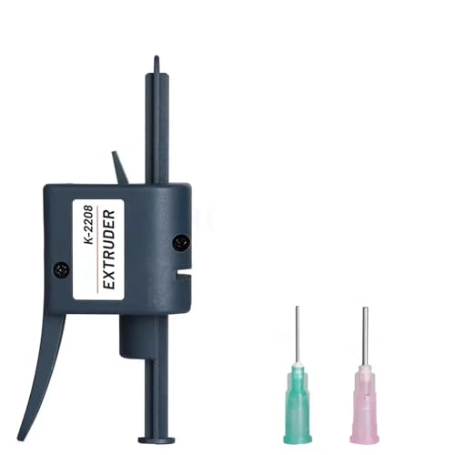 K-2208 Solder Paste Dispenser, Manual Solder Paste Extruder,Soldering Flux Glue Dispenser,Solder Flux Dispenser with 1.3mm Nozzles for Electronics Soldering