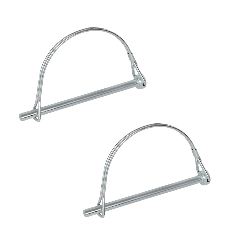 2Pack Premium Trailer Hitch Pin, Trailer Pin,Professional Trailer Coupler Pins for Farm,Trailer,Hitches,Lawn Use,Size 1/4" x 3.2"(6.3mm x 80mm)