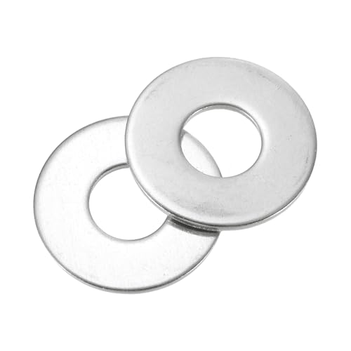 uxcell 25Pcs M12 304 Stainless Steel Flat Washers Plain Washer 12mm ID 35mm OD 2mm Thick Flat Spacers for Screws Bolts Garden Faucet Plumbing Repair, Silver 25