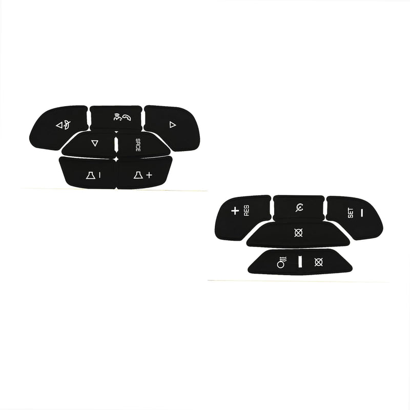 Steeing Wheel Dash Button Repair Kit Stickers Decals Compatible with Cadillac Escalade ESV EXT 2007 2008-2014 SteeringWheel13