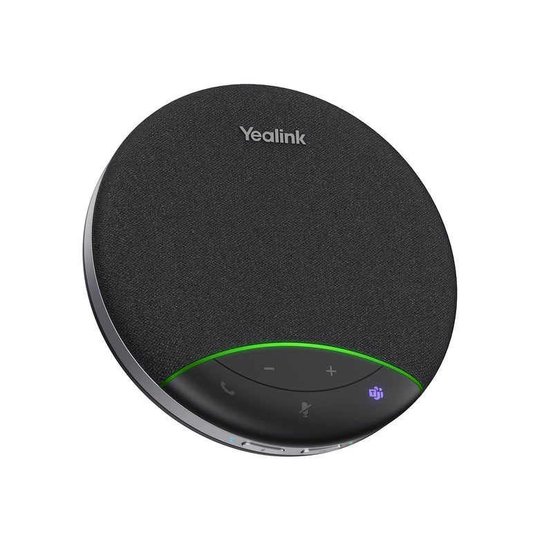 Yealink Sp92 Conference Speaker and Microphone Teams Certified Mic with Al Noise Cancelling 20H Call Time USB Speakerphone for Small Meeting Room, Bluetooth Speaker for Computer/Laptop Black- SP92 USB C/A