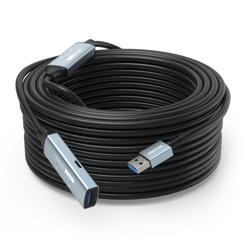 USB 3.0 Extension Cable USB Extender - 5Gbps high-Speed USB Extension Cable with Signal Amplifier for Keyboards,mice,PlayStations,Xboxes Flash Drives,Printers,Cameras and More (16ft) 16ft