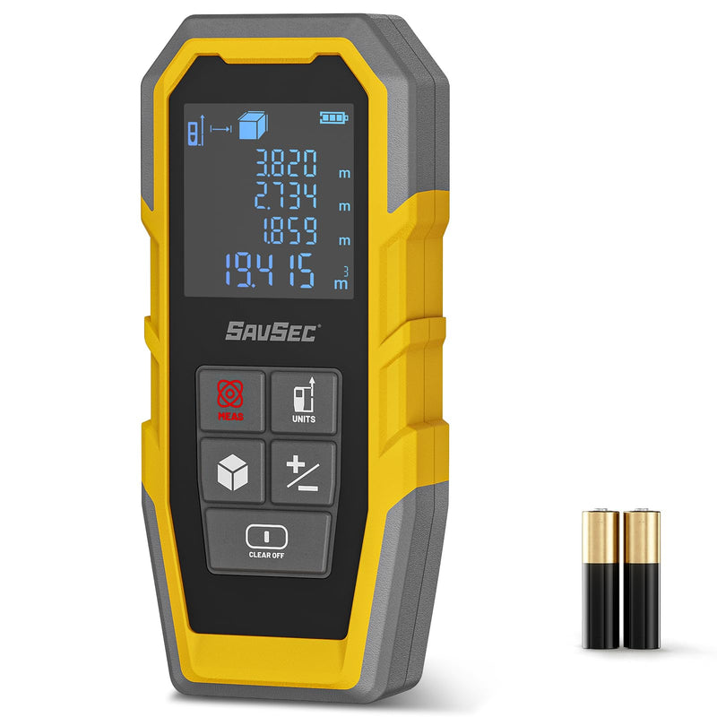 Laser Distance Meter, Digital Laser Measuring Tool with 4 Unit Switching, 1/16in Accuracy, Measuring Distance/Area/Volume/Pythagorean 229FT