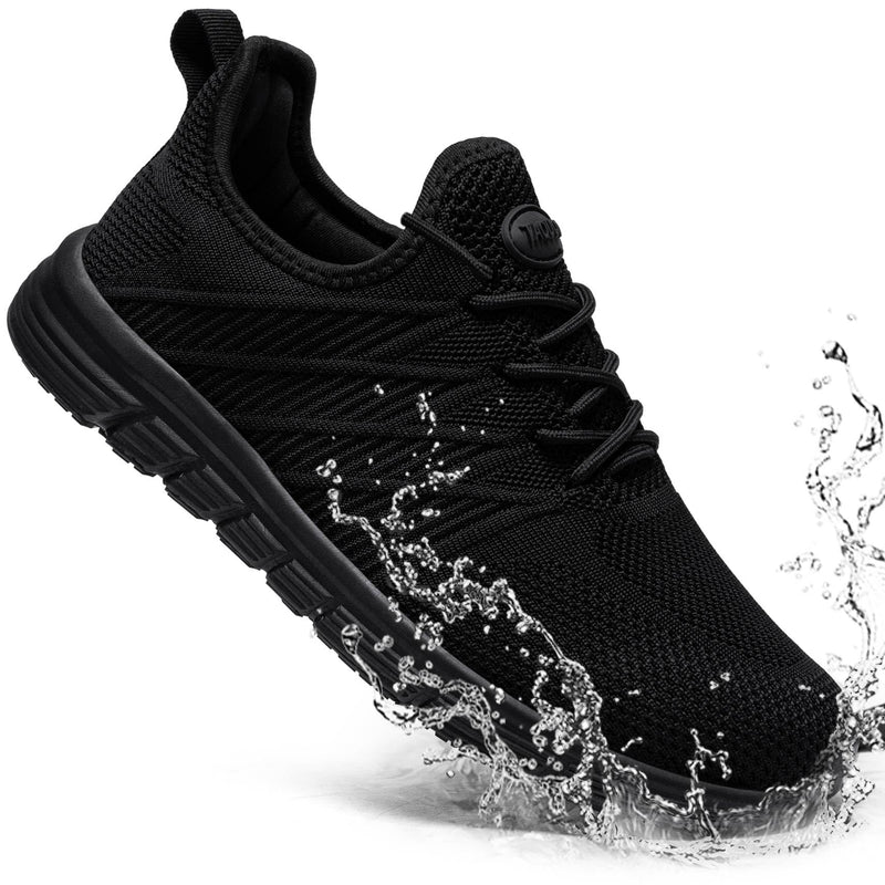Non Slip Work Shoes for Women Slip On Sneakers Water Resistant Shoe Slip Resistant Food Service Zapatos Antideslizantes para Mujer, Black US 5-11 8 Polar Night