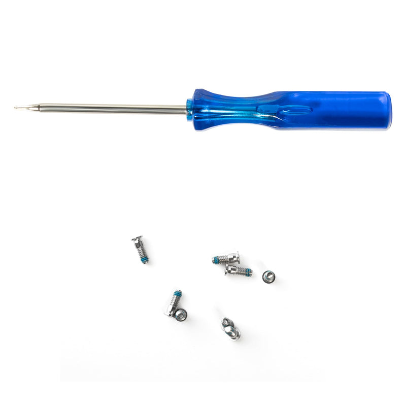 4 pcs Bottom Case Screws + Screwdriver Replacement for MacBook Air 13" A2941 A3114 2023-2024 Year (Silver) Silver