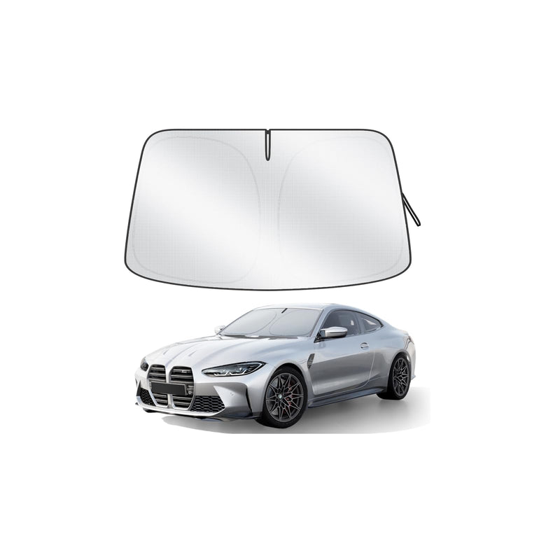 Car Windshield Sun Shade, 300T Thickened Car Window Shades Heat Reflective Interior Cool, Universal Fit for Most Cars SUVs Trucks, Foldable & Portable Design (L (57" × 31")) L (57" × 31")