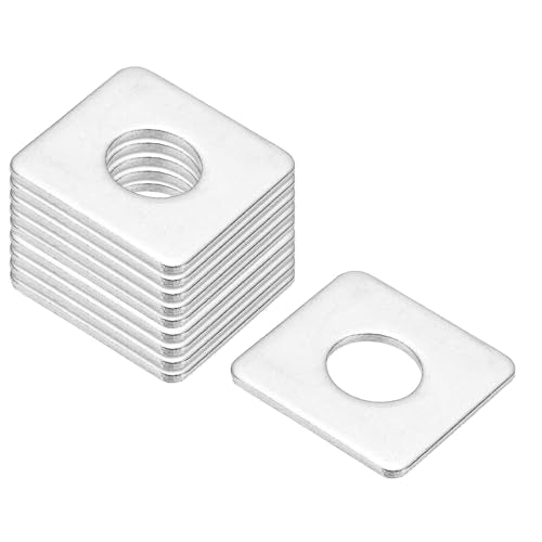 PATIKIL M12x30x2mm Square Washers, 24pcs Square Plate Washers Square Strut Washer Bearing Plate 304 Stainless Steel Flat Pad Spacer Hardware Fastener Nut Bolt Gasket M12x30x2 1