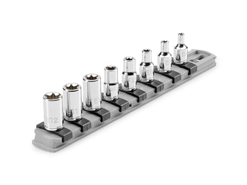 TEKTON 1/4 Inch Drive External Star Socket Set, 8-Piece | SHD90115 8-pc. (E4-E12)
