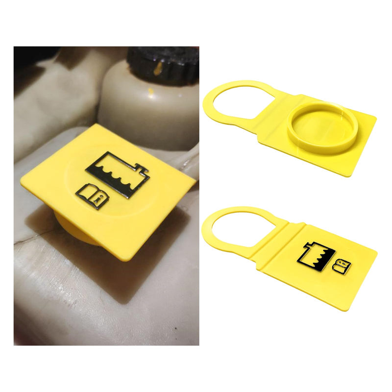 2PCS Engine Coolant Reservoir Cap, Radiator Overflow Tank Cap Replacement 55111074AA 52079331, Coolant Recovery Water Tank Cap Compatible with Grand Voyager Wrangler Compass 2PCS