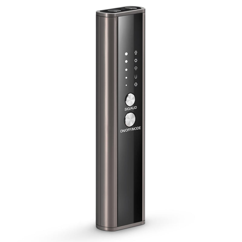 KT-02 Hidden Camera Detector, 2025 New, 4 Modes to Detect Spy Cameras, Bugs, GPS Trackers, with Flashlight, Audible Alarm/Beeping Mode, for Hotels, Cars, Offices, KT-02-B