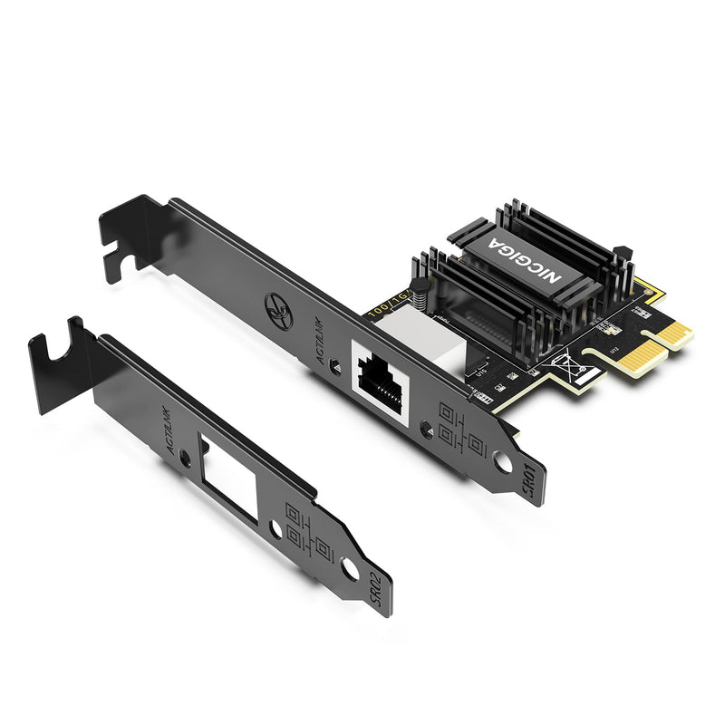 5Gb Base-T Network Card, Realtek RTL8126 Controller, NICGIGA 5G PCIe Ethernet Adapter Support WOL, 5Gbe RJ45 Port NIC Card, Windows10/11/Windows Server/Linux NIC-5G