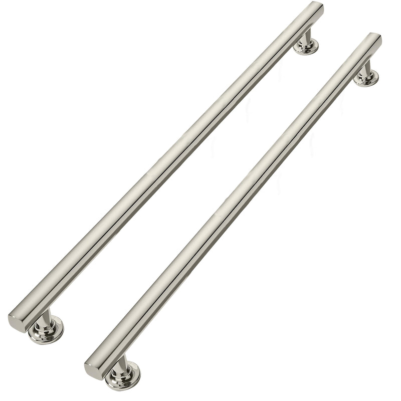 12 inch (305mm) 2 Pack Polished Nickel Cabinet pulls Solid Heavy-Duty Handles Hardware for Kitchen Badroom Drawer Square Pulls Cupboard Cabinets 12 inch(305mm)
