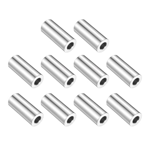 uxcell 10pcs Stainless Steel Spacer 3/8" Bore x 3/4" OD x 1-3/4" Length Screw Bushing Plain Finish Round Metal Spacer for M10 Screws Bolts and Rods 3/8" x 3/4" x 1-3/4"