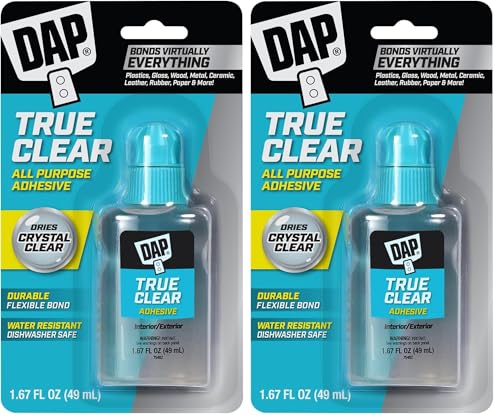 DAP Products Rapidfuse Ultra Clear All Purpose Adhesive, 1.67 Oz (7079800180) (Pack of 2) 1.67 oz (Pack of 2)