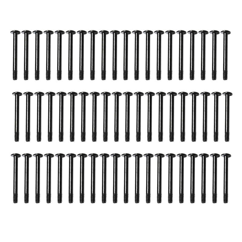 60pcs Fan Mounting Screw Radiator Water-Cooled Exhaust Fixing Black Long Screw(32x35mm) 32x35mm