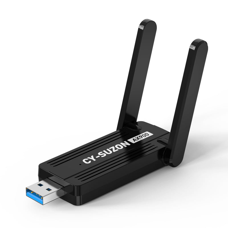 WiFi Adapter for Desktop PC, AX900 USB WiFi 6 Adapter with 5GHz/2.4GHz Dual Band, Bulit-in Driver for Windows 10/11 (AX900)