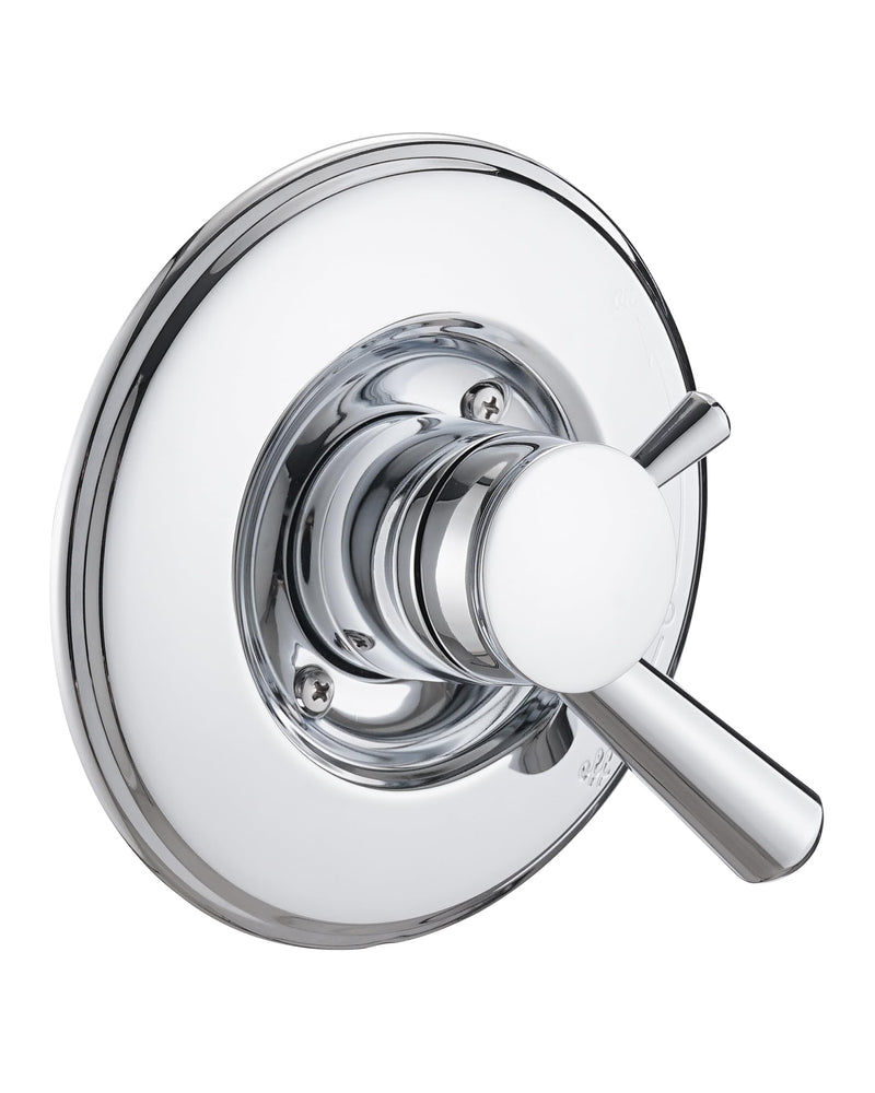 Shower Trim Kit Compatible with Delta 17& 1700 Series, Shower Cover Plate with Handle, Chrome(Valve& Catridge Not Inclued)