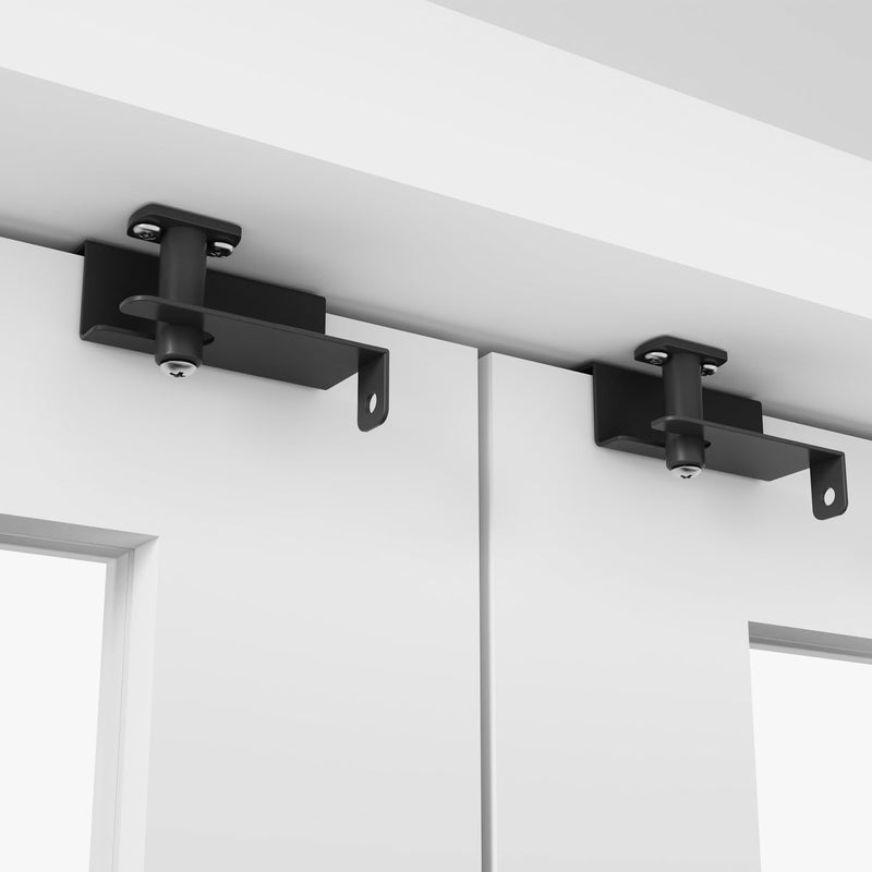 Child Safety Door Top Lock, Child Proof Door Top Lock, Top Door Lock for Kids Safety, Adjustable Lock Child Safety Top Lock, Sliding Door Lock for Kids Safety, Sturdy Metal, Black, 2 Pack 2 Pack - Black