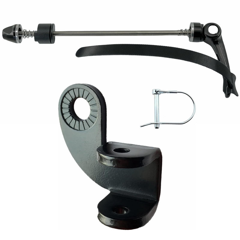 Bike Trailer Coupler Hitch and Extra Long Skewer Kit Titanium Alloy QR Axle (Hitch and Skewer kit) hitch and skewer kit