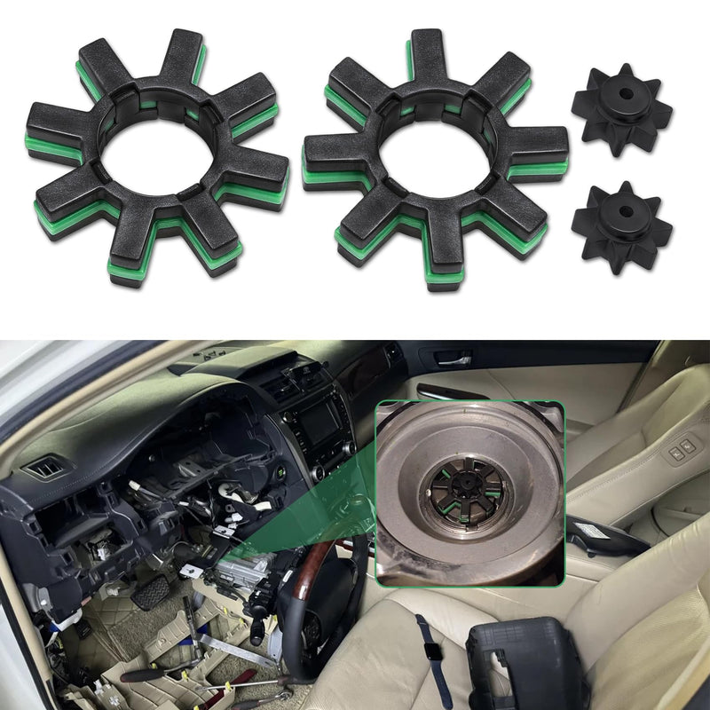 Damper Electric Power Steering Motor Shaft Kit, Steering Coupler, Steering Motor Shaft Damper and Spacer, Steering Bushing Replacement for C-HR Camry Prius OEM#4525428040 4525328130
