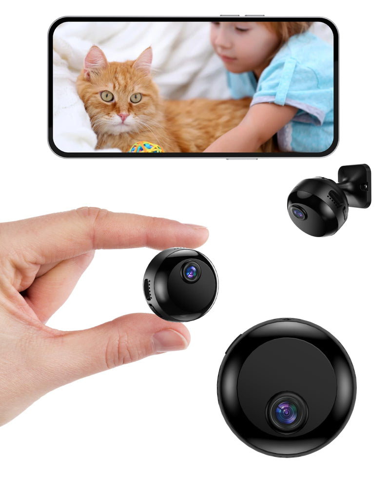 Mini Camera Wireless 1080P Wi-Fi Hidden Camera for Indoor Security Pet Monitoring, Motion Detection & Night Vision Nanny Cam Pet Cameras 1080P HD