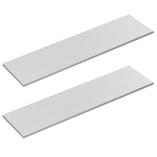 2 Pcs Square Aluminum Flat Bar, 1/4'' Thickness x 3'' Width x 12'' Length, 6061 General Purpose Aluminum Bar Stock, T6511 Solid New MLL Stock, for Crafting lndustry, Covered with Protective Film 1/4'' x 3'' x 12'' 2 PCS