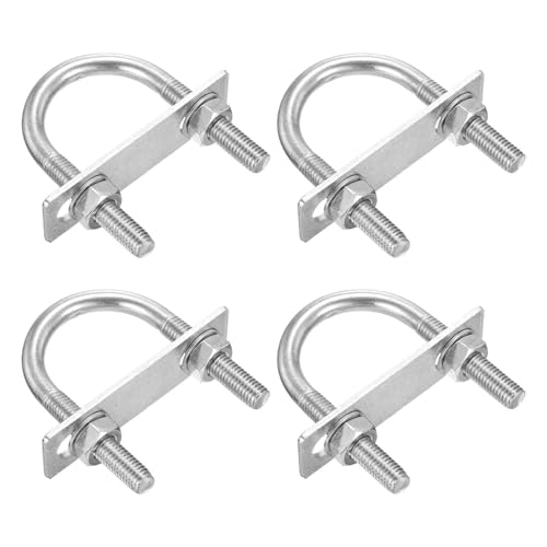 DTGN M10x45x76mm U Bolts Round Kit - 4Set - 304 Stainless Steel U Clamp 4