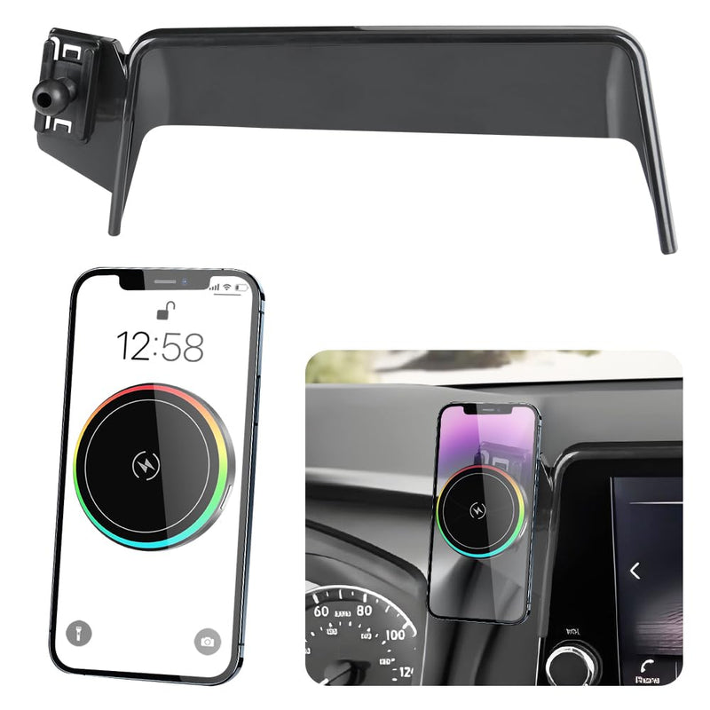 Magsafe Car Magnetic Phone Mount for Nissan Rogue 2021-2026 and Altima 2019-2026 and Sentra 2020-2025【 8-inch Screen 】 Auto Accessories Best Cell Phones Holder Fast 15W Wireless Charger Stand