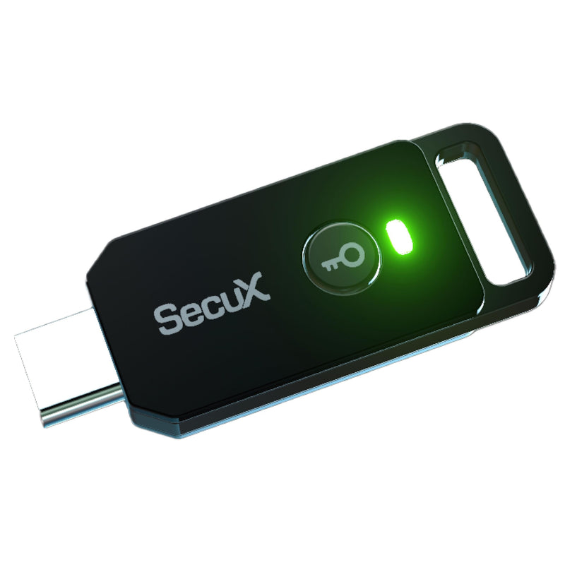 SecuX PUFido USB-C Security Key with PUF Technology, FIDO2/U2F Certified, Hardware-Rooted Unclonable Security for Passwordless Login and 2FA Authentication 1