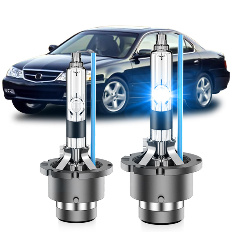 Fit for 2001-2003 Acura CL CSX RL TL D2R HID Xenon Headlight Bulbs, 350% Brightness, Low Beam Light Bulb, 8000K White Blue, Plug and Play, Pack of 2 D2R-8000K