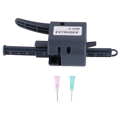 K2208 Solder Paste Extruder, Soldering Flux Glue Dispenser with 0.8mm 1.3mm Nozzles, Solder Flux Pen for Electronics Soldering