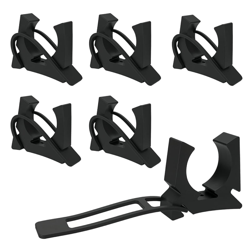 6 Pcs Boat Hook Holder Replacement for SOF-LOC Gaff Hook Holder with Rubber Spring Strap, Marine Holders Clips Fits for Boat Hook, Paddle Holders, Oar Mounts, Boat Net, Gaff, Push Pole, Anchor Pole.