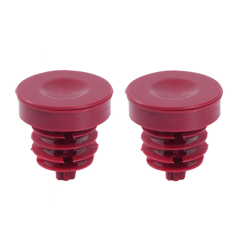 XUKEY 2Pcs Hydraulic Power Steering Pump Replacement 53697-SB3-952 Compatible with Honda for Acura Hydraulic Power Steering Cap Reservoir Cap Plug Red Reservoir Cap Plug Cover