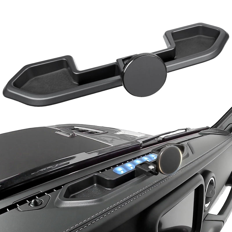 Magnetic Dash Phone Mount for 2021-2023 Jeep Wrangler JL 4xe Accessories Multi-Mount Phone Holder Dashboard Storage Tray with Extra Clip Bracket, Not for Gladiator/Wrangler 4X4 Fit for 2021-2023 4XE