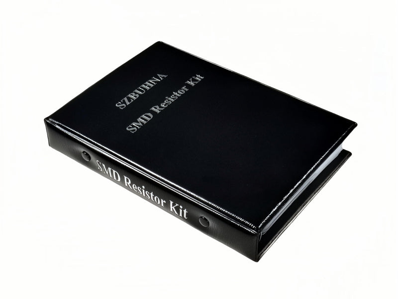 0402+0603+0805+1206 SMD Resistor Assortment Kit (0-10M Ohm 1% Tolerance) Total 288 Sets in One Surface Mount Chip Sample Book for Electronics Prototyping and Repairs