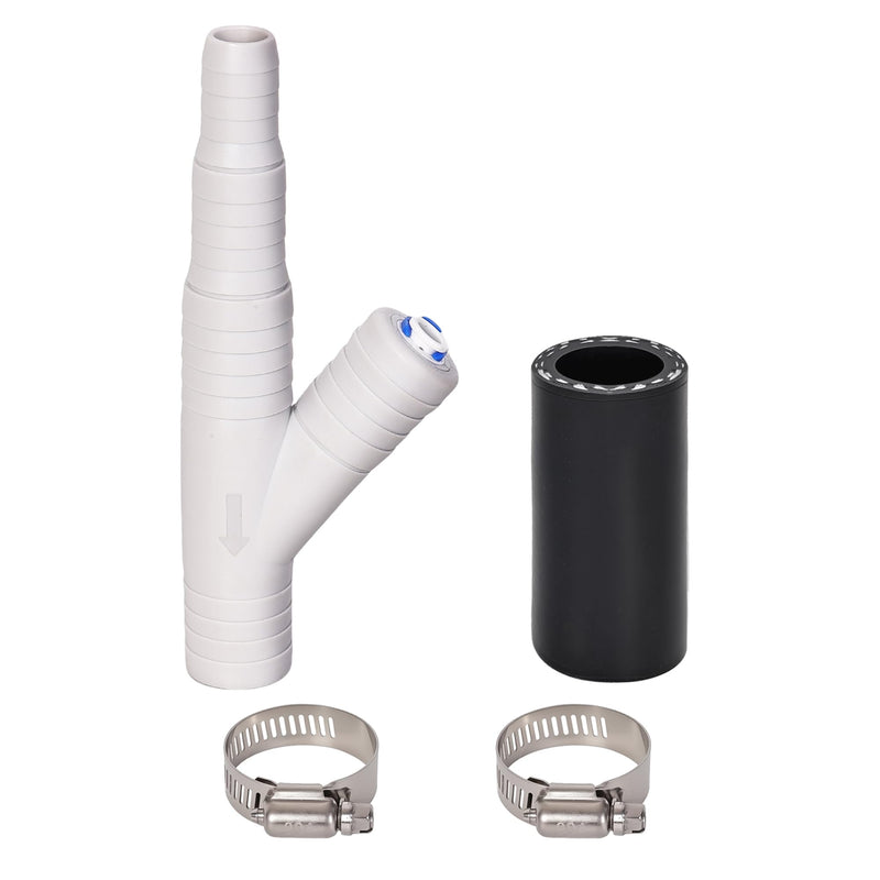 Dishwasher Drain Hose Adapter, RO Drain Line adapter，Garbage Disposal Adapter with 1/4-inch Quick Connect Fitting and 7/8-inch Fitting for a Dishwasher，No Drilling Required 1/4 inch