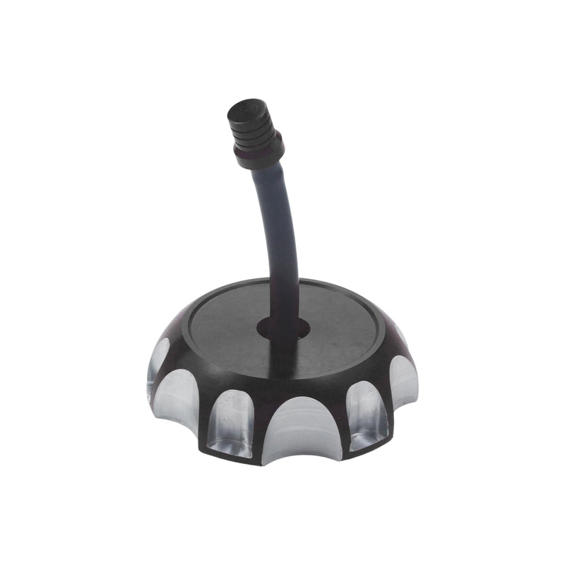 Motorcycle Gas Fuel Tank Cap Cover With Air Vent Hose for CRF250R CRF250X CRF450X CRF 250R 250X 450X TRX450R TRX 450R 400EX 2005-2010 Motor dirt pit Bike (Black) Black