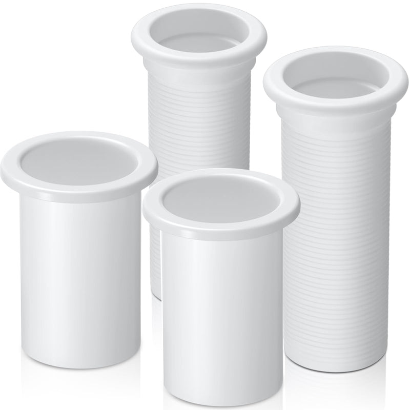 Yaocom 2Pcs Adjustable Splashwell Drain Pipe Opening 1-1/4 inch or 3/4-Inch Plastic Livewell Overflow Drain Pipe for Boat Water Marine Splashwell Livewell Overflow Transom Installation 1-1/4"