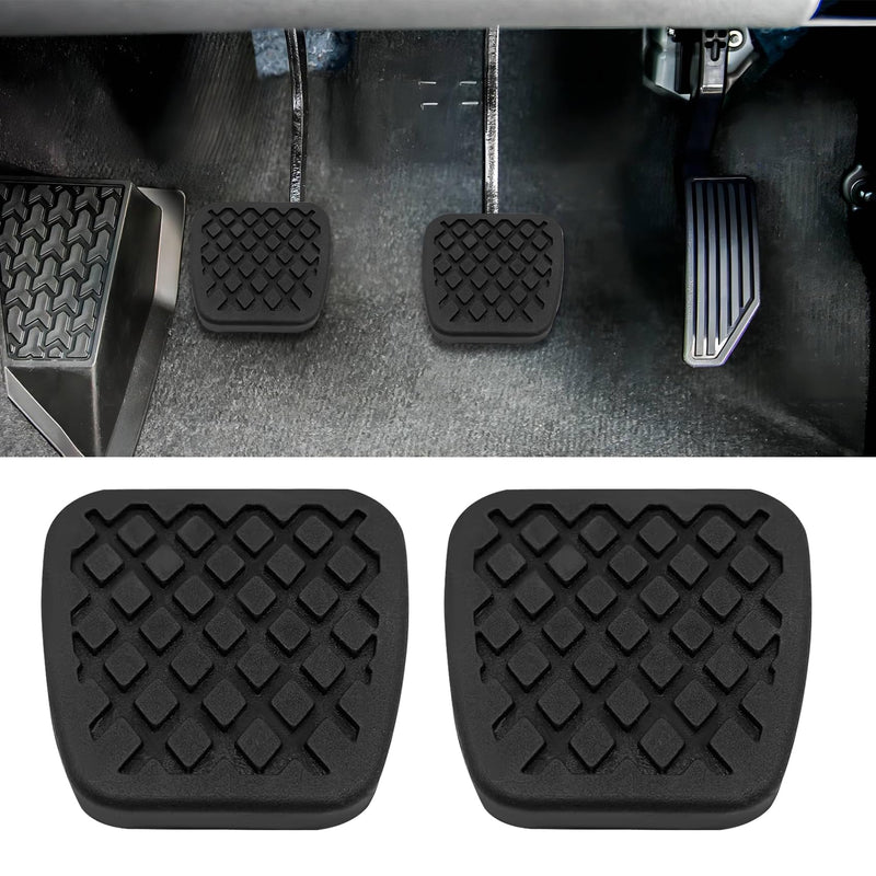 2PCS Rubber Brake Clutch Pedal Pad Cover, Car Pedal Covers, Non-Slip Break Pedal Covers Replacement 46545-SA5-000 46545SA5000, Car Rubber Clutch Cover Pads Compatible with Accord Civic CRX CRV