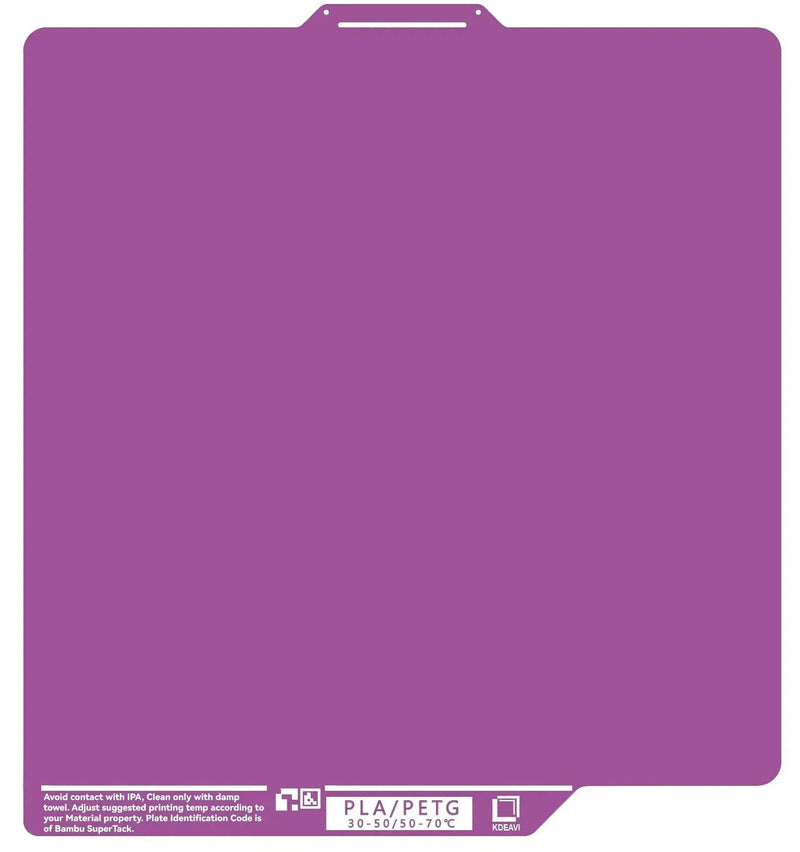 257x257mm Cold Build Plate for Bambu-Lab X2D/P1S/P2S/P1P/X1C/X1E/A1 Room Temperature Print Double Sided Upgrade Plate Removable Surface Platform Anti-Warping for PLA/PETG A1/X2D/P1S/P2S/P1P/X1C/X1E Amethyst Texture