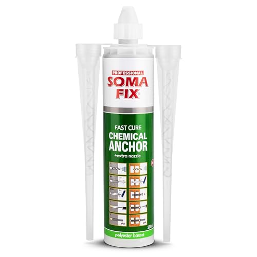 Construction Adhesive - Fast Curing Anchoring Adhesive + Extra Nozzle