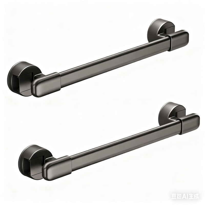Suction Cup Grab bar for Shower，Suction Grab Bars for Showers，Bathroom Shower Grab Bar, Suction Cup Mount, Removable Shower Grab Bar, Gray, 2PCS Gray 30cm 2pcs