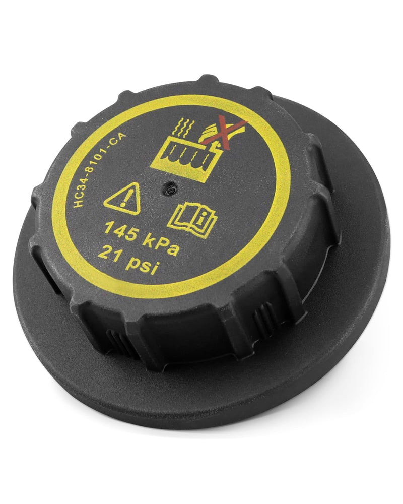 HC34-8101-CA Coolant Reservoir Cap Fit for Ford F250 F350 F450 F550 2015-2019 Series Models, 145KPa，21PSI