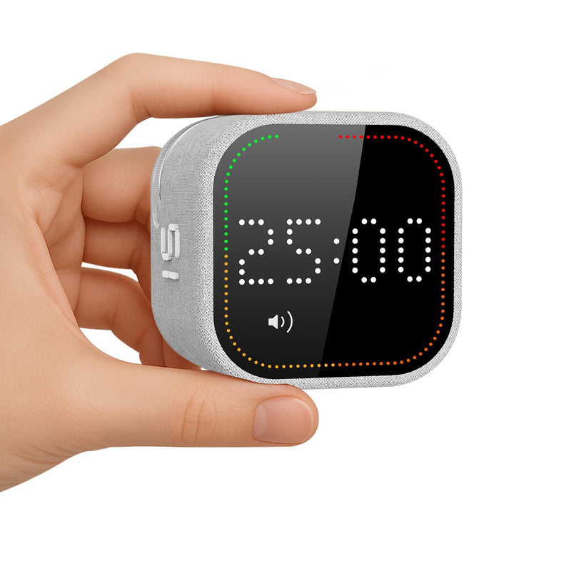 REACHER Fast Custom Pomodoro Timer Cube | Productivity Timer | Small Visual Cube | Silent, Vibrate Reminder | Adjustable Sound Alert | Magnetic, Visual Countdown | for ADHD, Study, Kitchen, Classroom