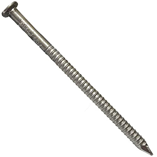 BRAUNY BOY – 1.75” 304-STAINLESS STEEL – Ring Shank Siding Nail – 14 ga. Rust Resistant for wood siding - Approx (350 nails) -1 lb 1.0 Pounds