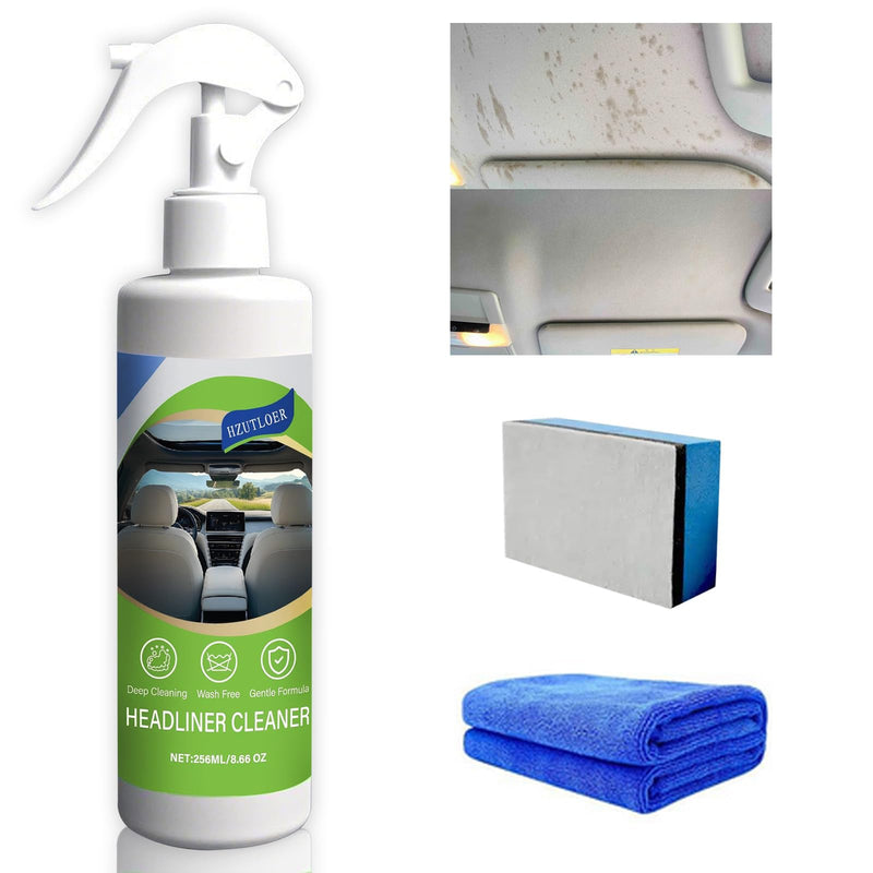 8.66 OZ (256 ml) Car Ceiling Cleaner,Headliner Cleaner,Multifunctional Car Interior Roof Fabric Cleaner Spray,Multi Purpose Deep Clean for Leather,Fabric,Plastic of Auto and Home