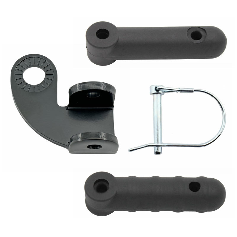 Bicycle Trailer Hitch Coupler Attachment and Flex Connector Kit for Burley Bike Trailers Compatible with Disc Brake and 12mm Thru Axle (Hitch and 2 differnt Connector) hitch and 2 differnt connector